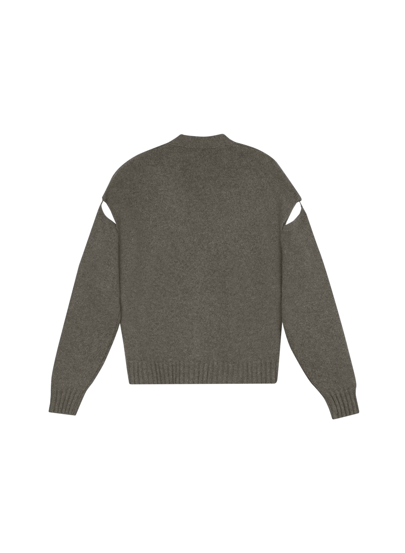 Cardigan in lana e cashmere cardato