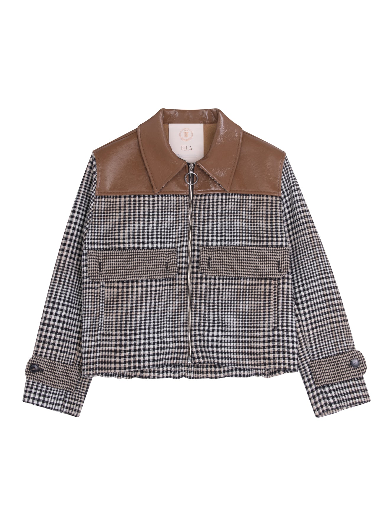 Pied De Poule Cropped Jacket
