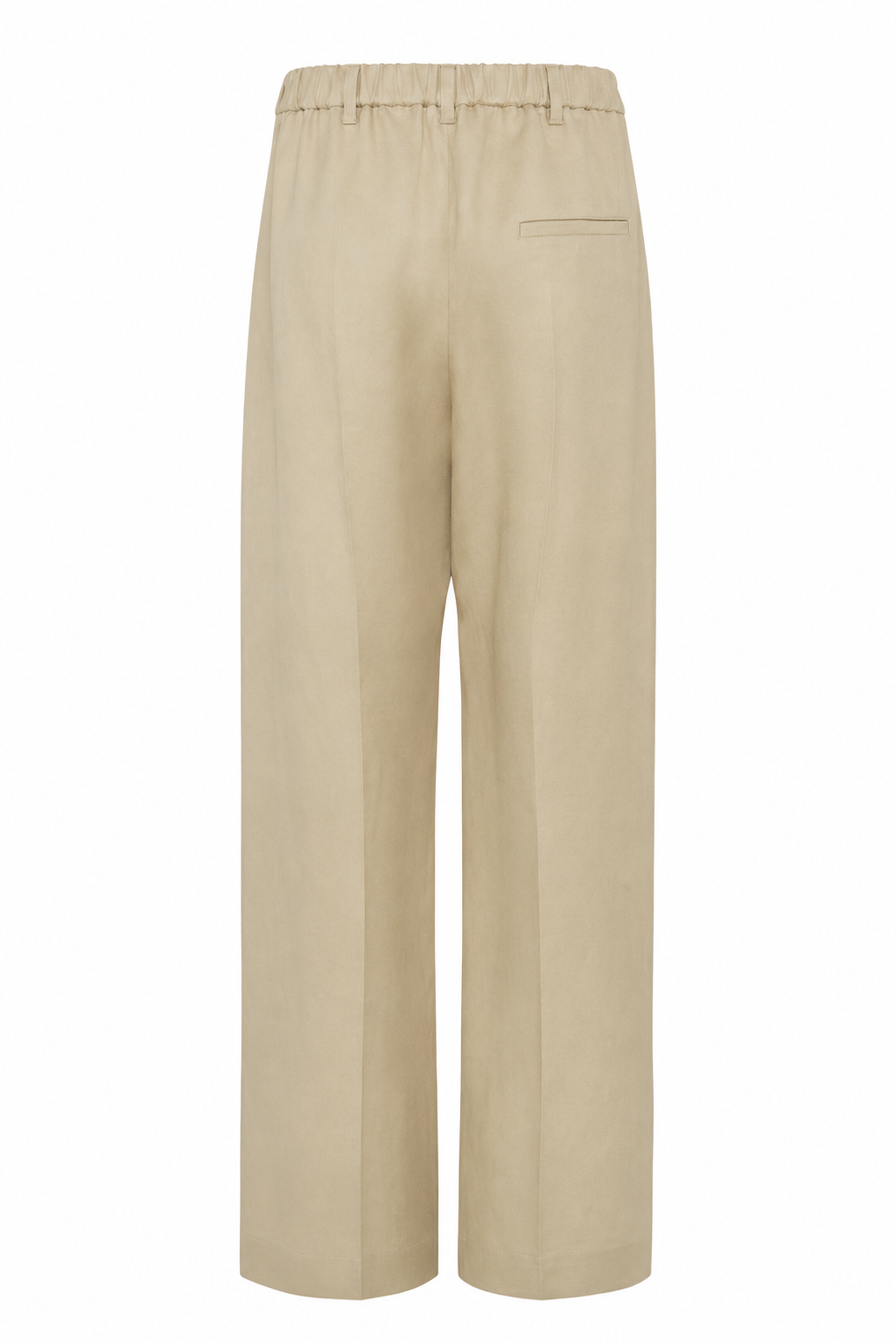Pantaloni eleganti a gamba dritta colore beige in viscosa