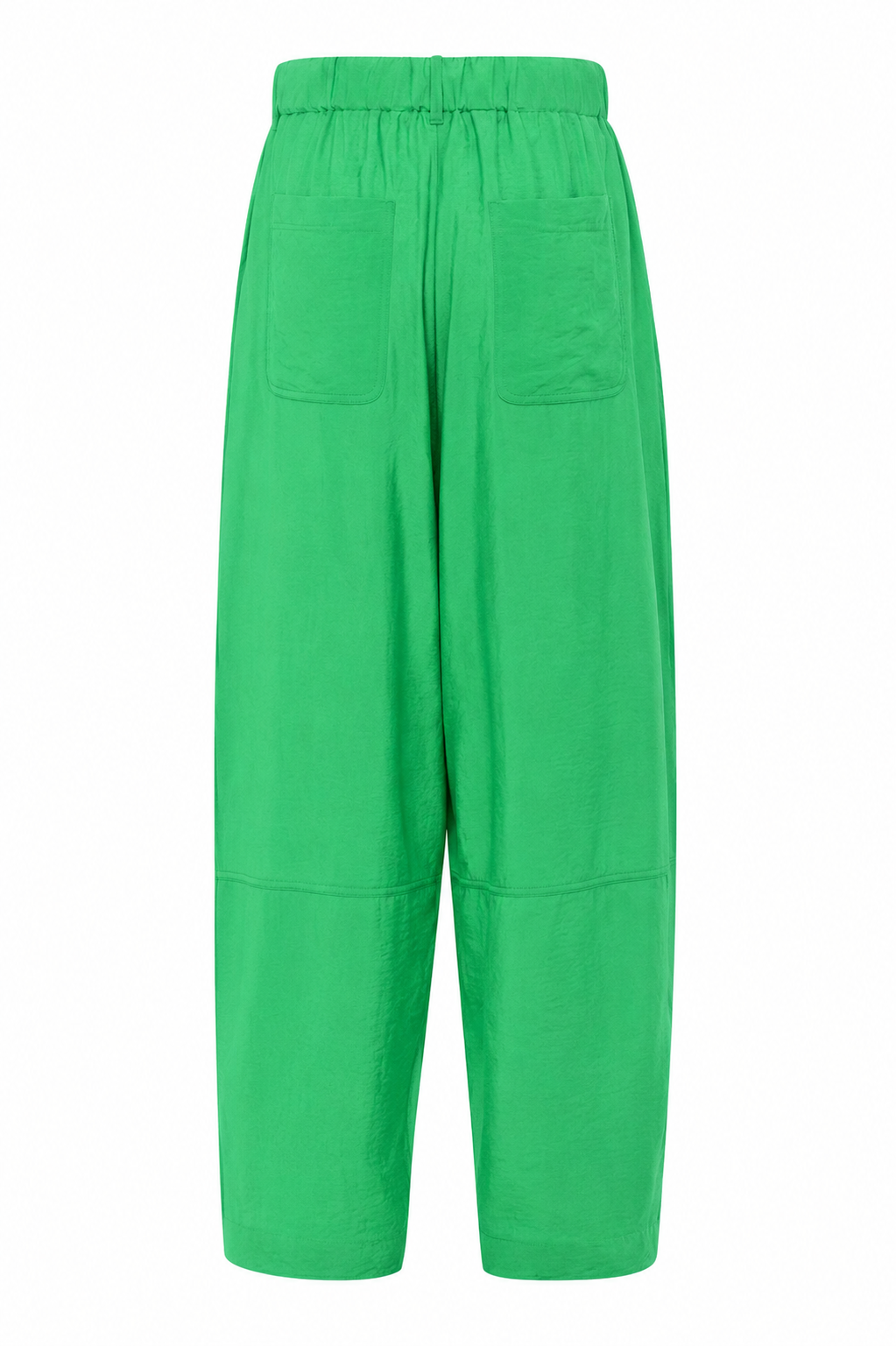 Pantaloni balloon morbidi in tencel color verde 