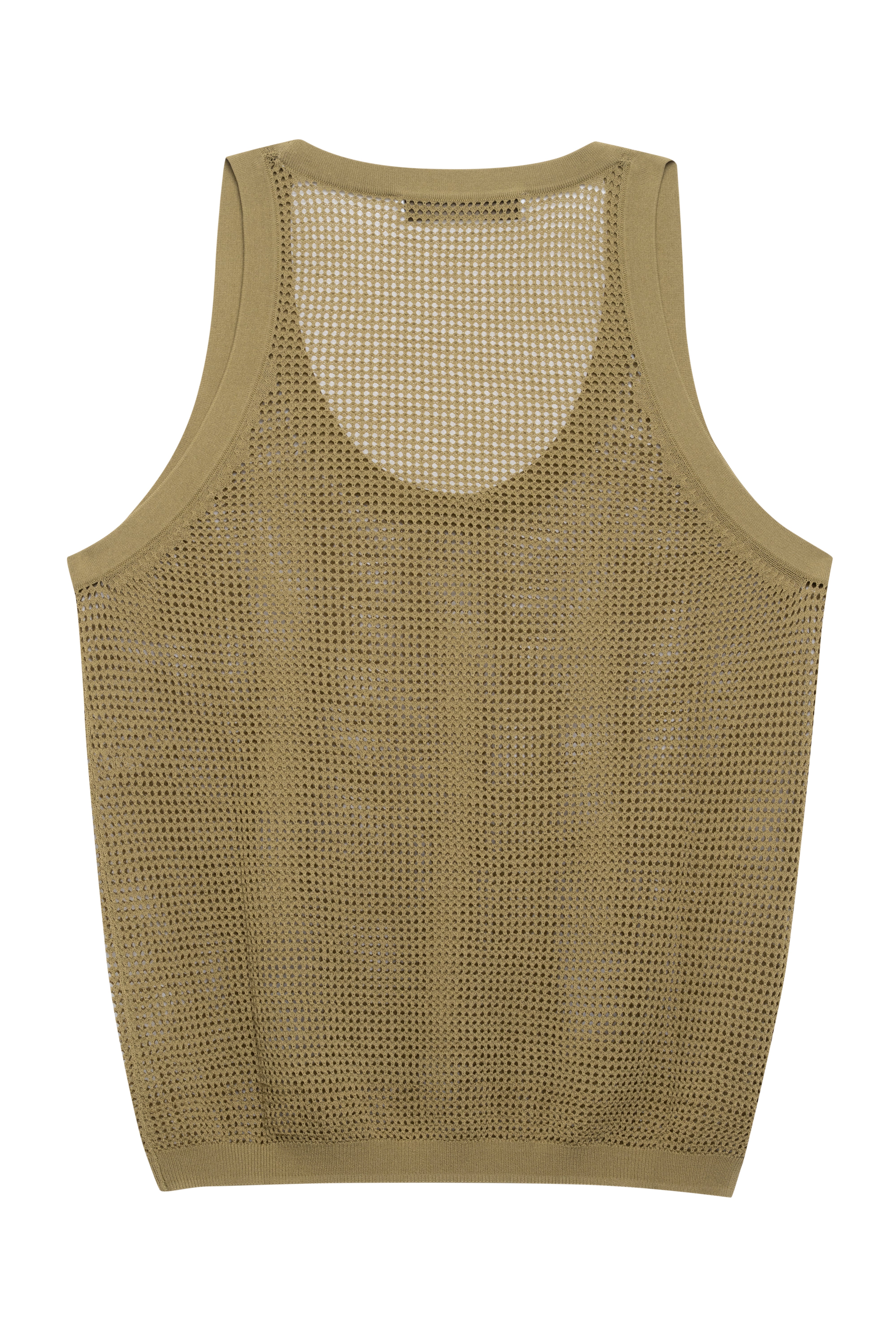 Olive Green Mesh Tank Top