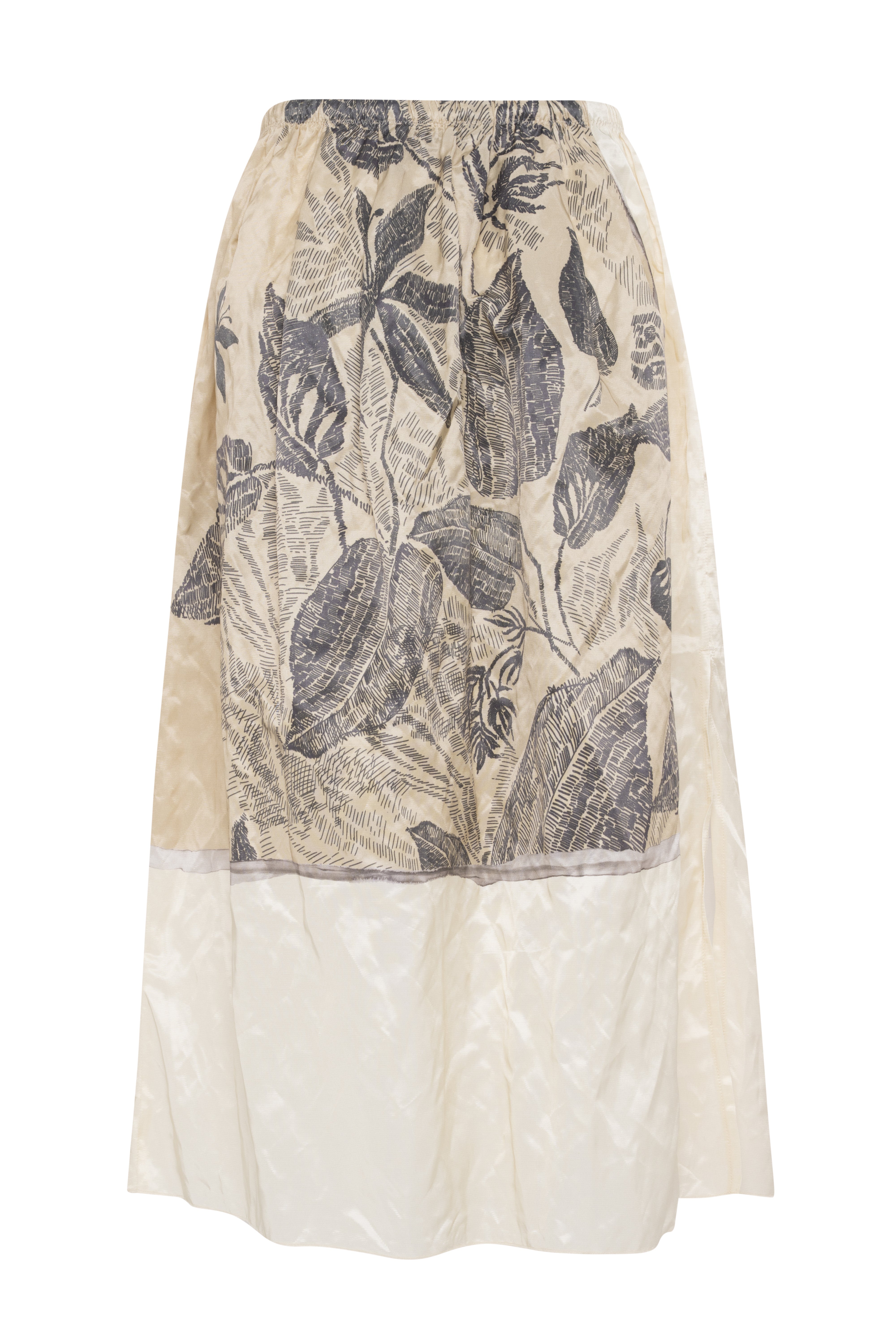 Flowy Long Floral Skirt With Comfortable Elasticated Waist