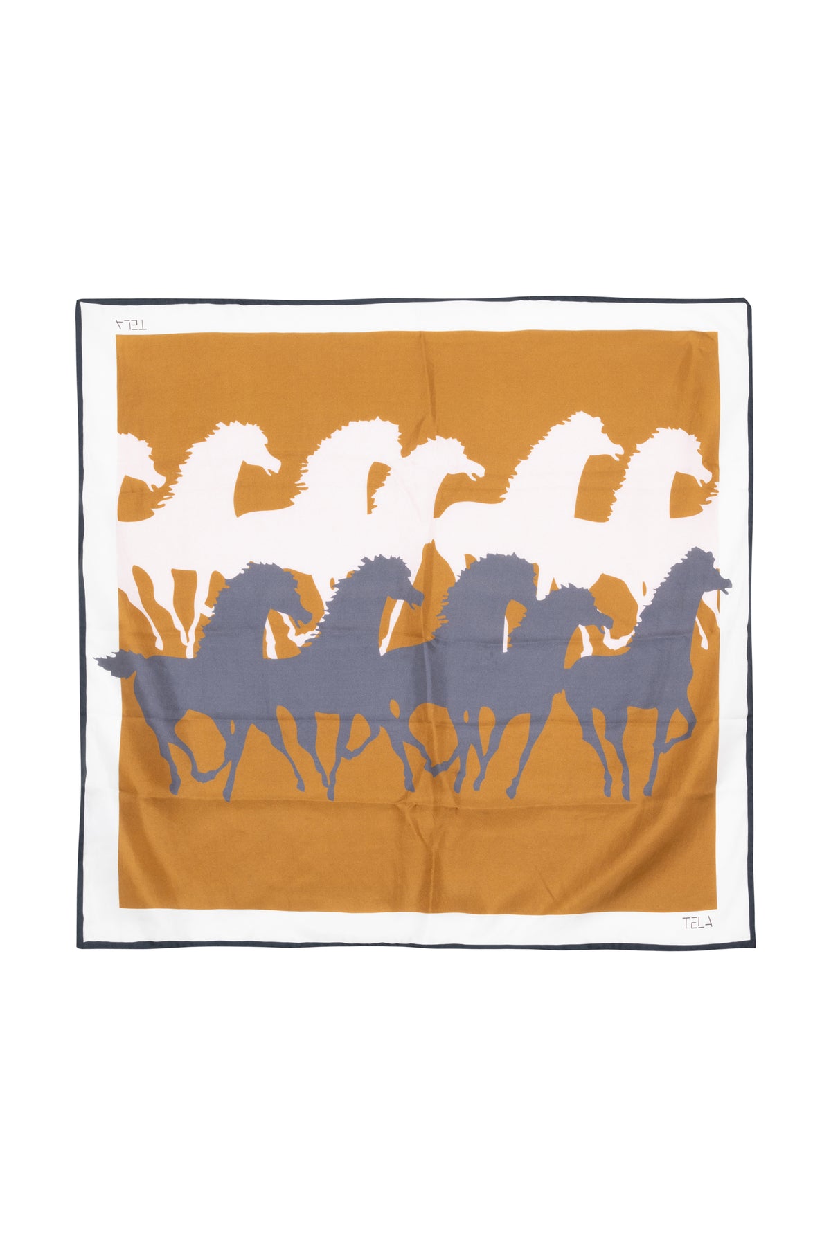 Horse Print Silk Scarf
