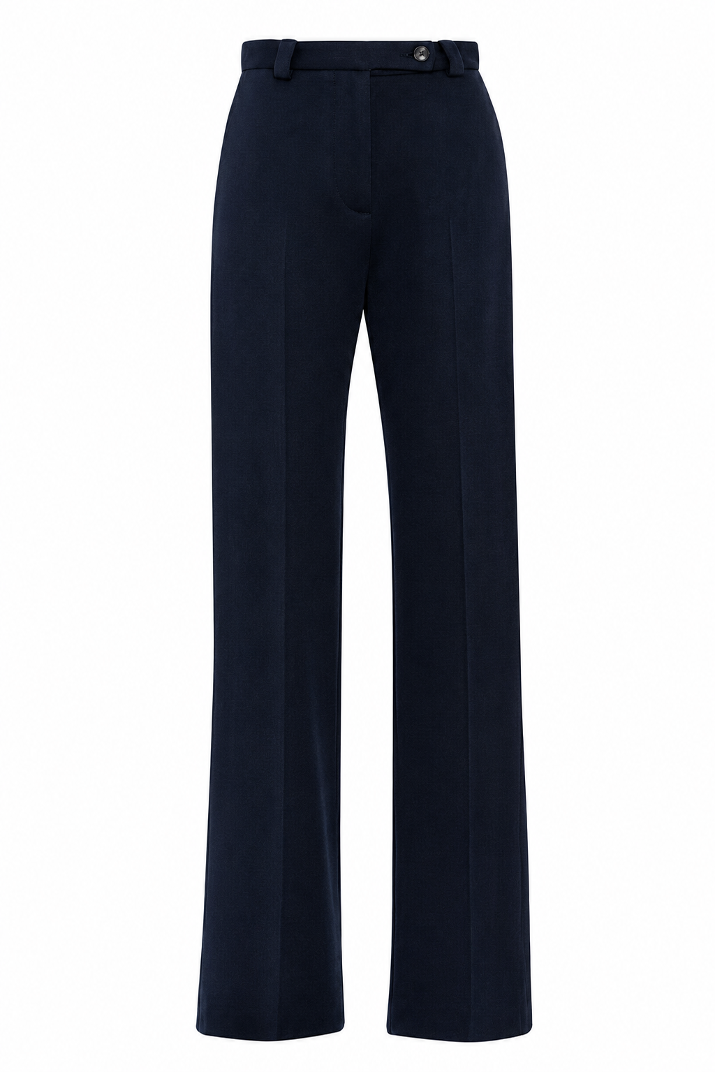 Dark Blue Straight-Leg Trousers In Wool Jersey
