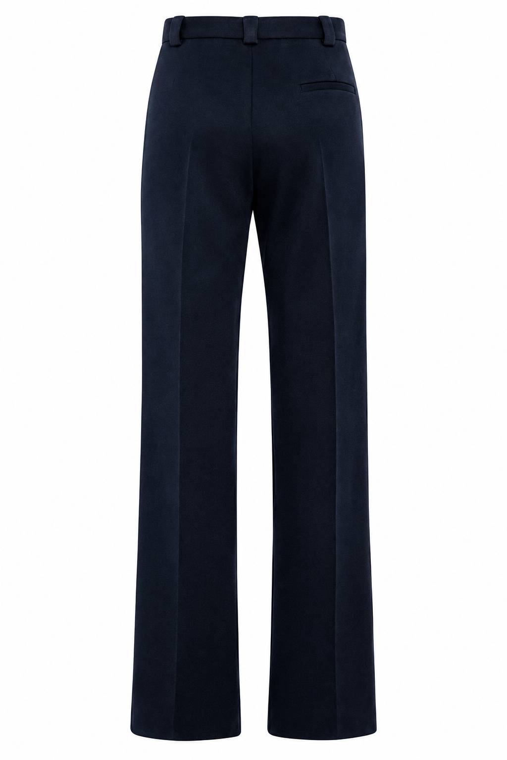 Dark Blue Straight-Leg Trousers In Wool Jersey