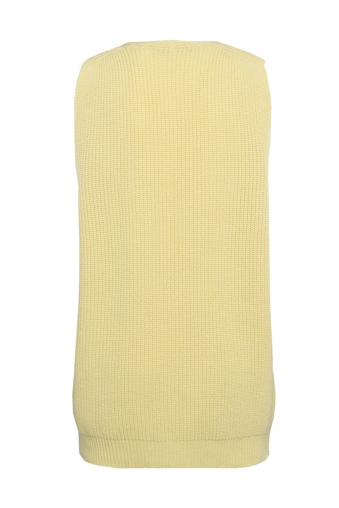 Yellow Merino Wool Vest