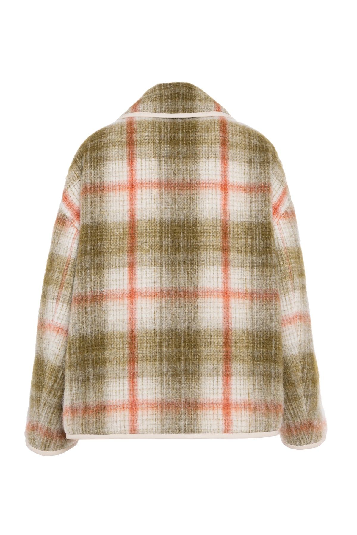 Checked Wool Cloth Jacket With Buttons
