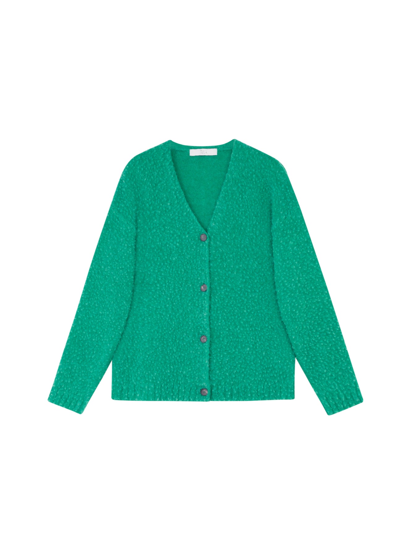 Green Casentino Wool Cardigan