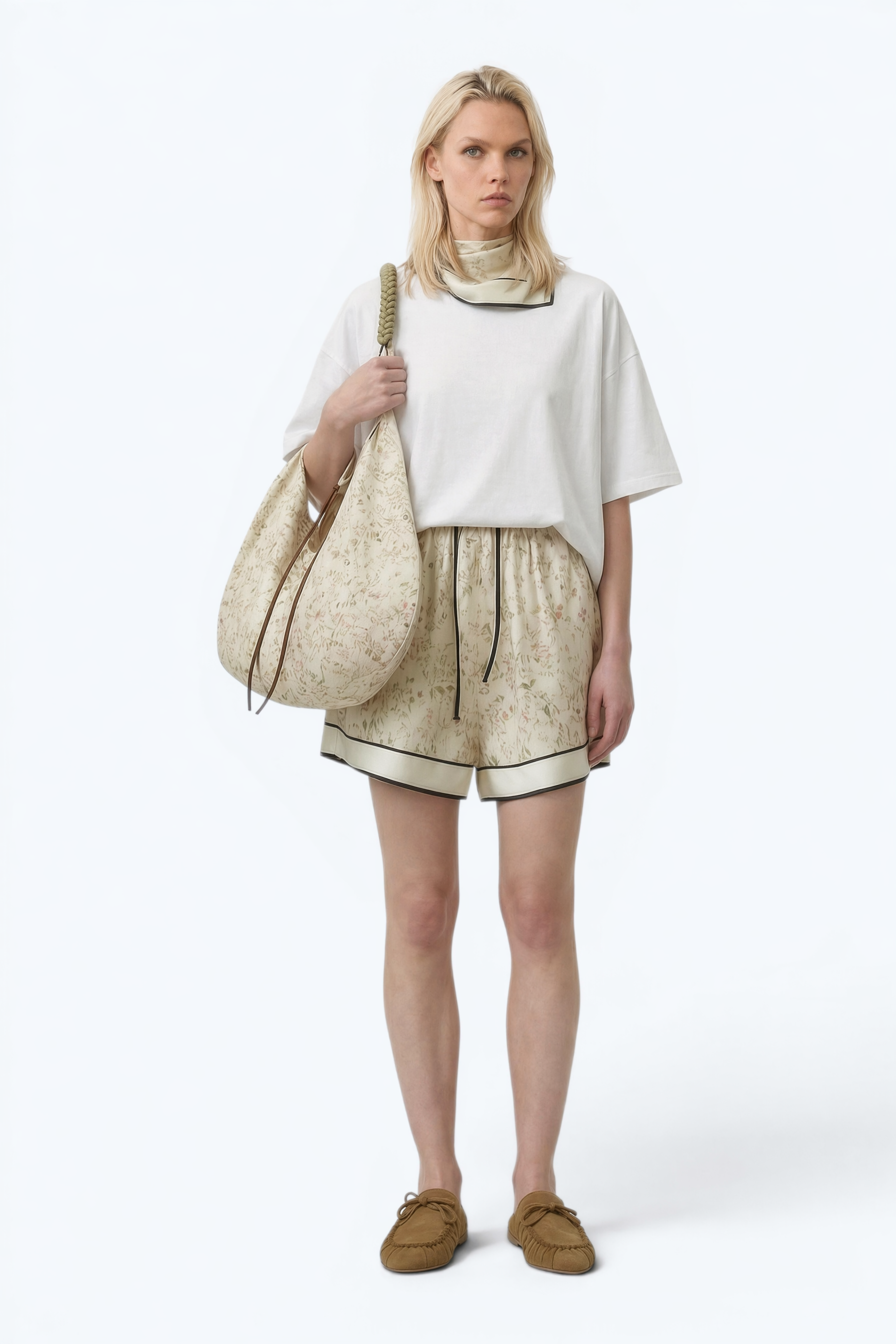 Oversized White Cotton T-Shirt