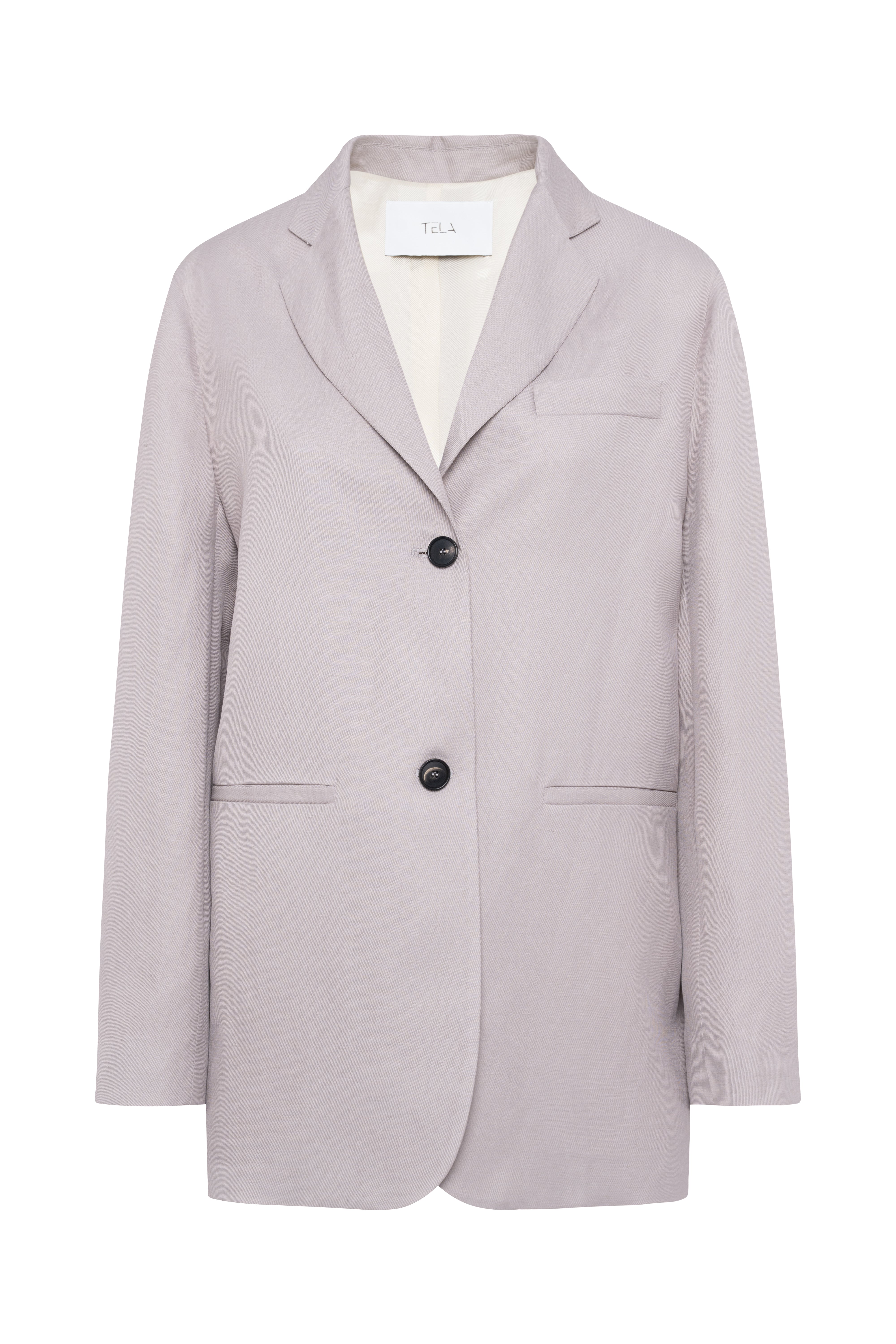 Single-Breasted Lilac Blazer With Double Button In City Fluid Viscose