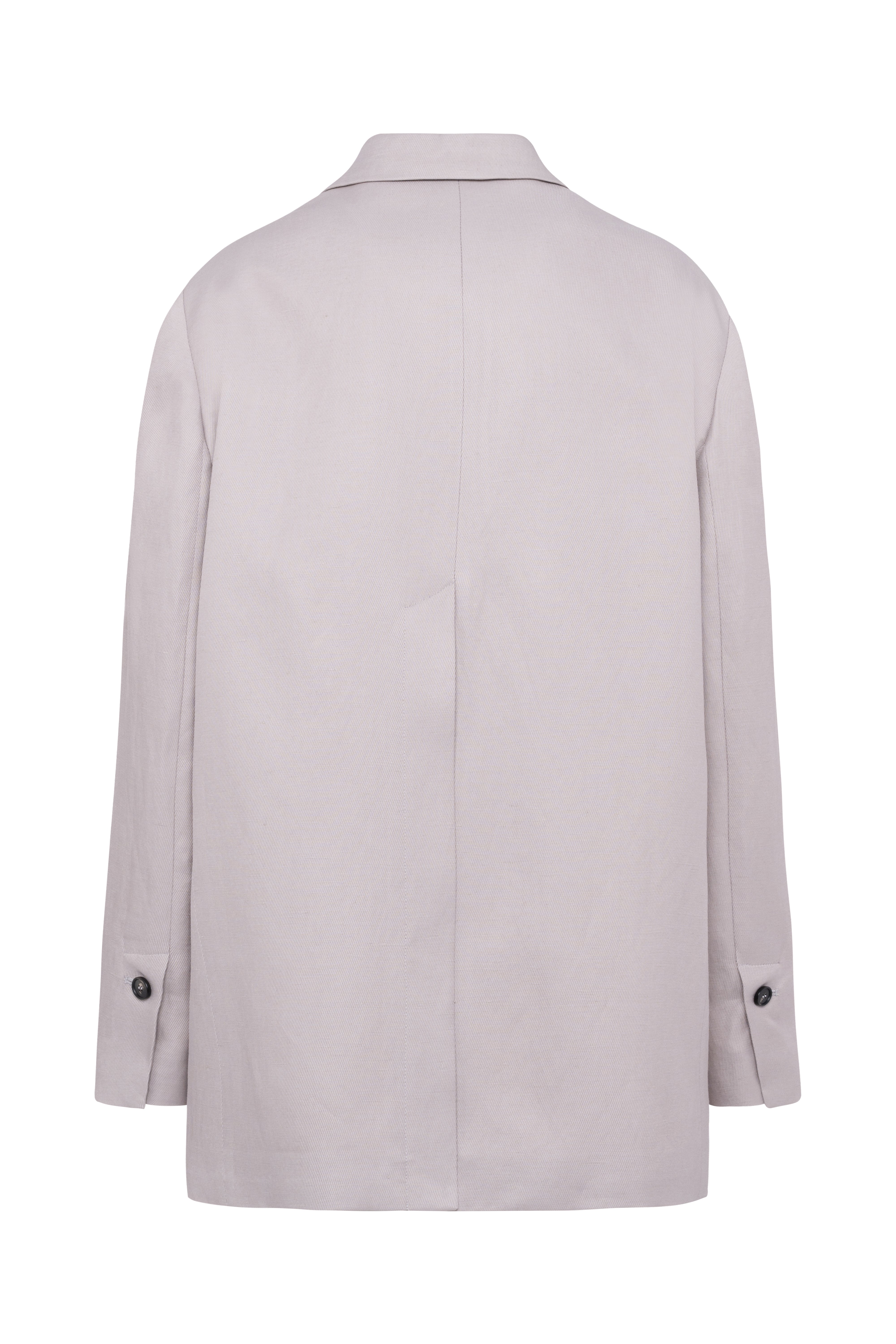 Blazer monopetto colore lilla con doppio bottone in viscosa 