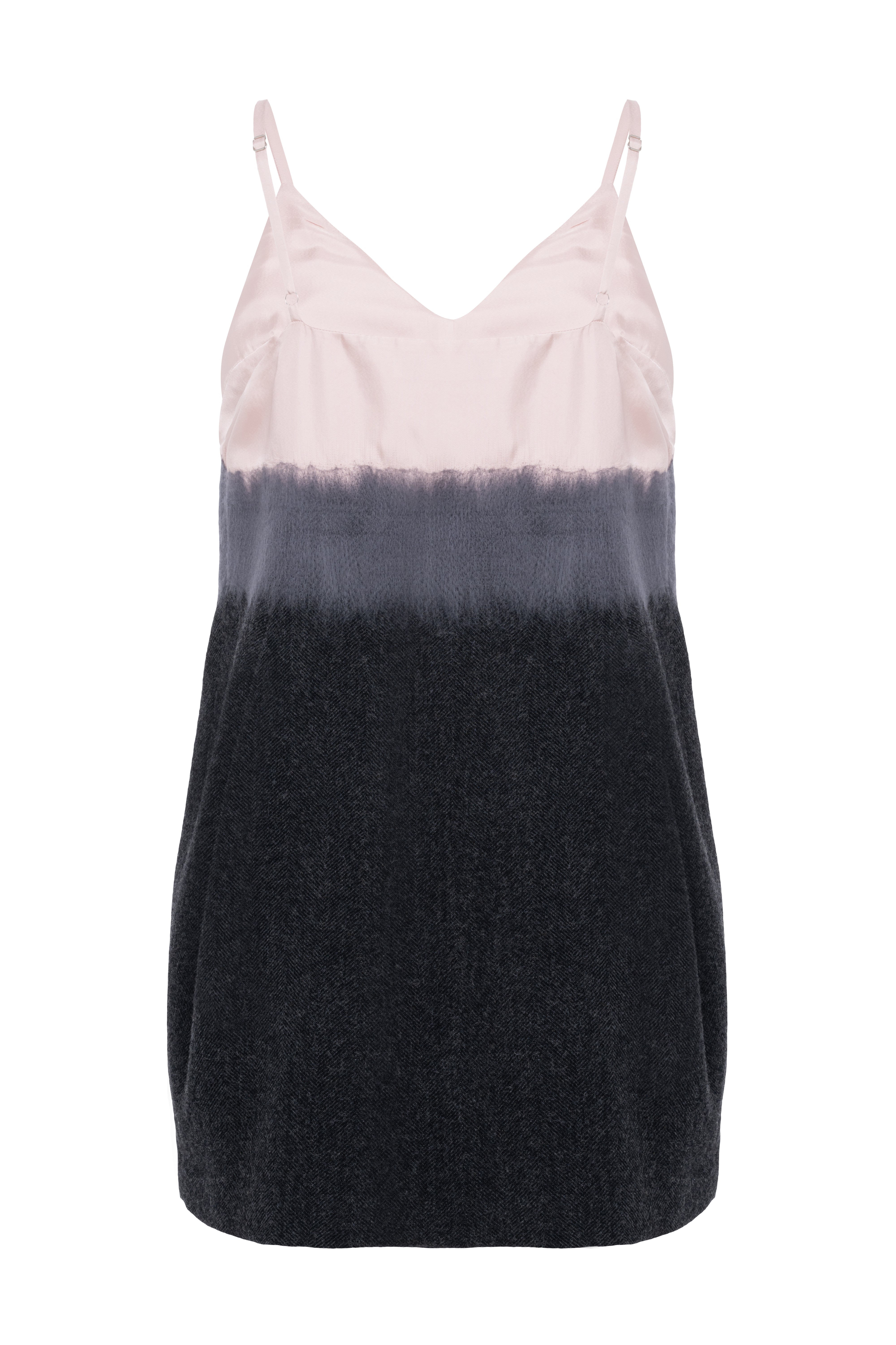 Sleeveless Patterned Balloon Mini Dress In Pink Tones