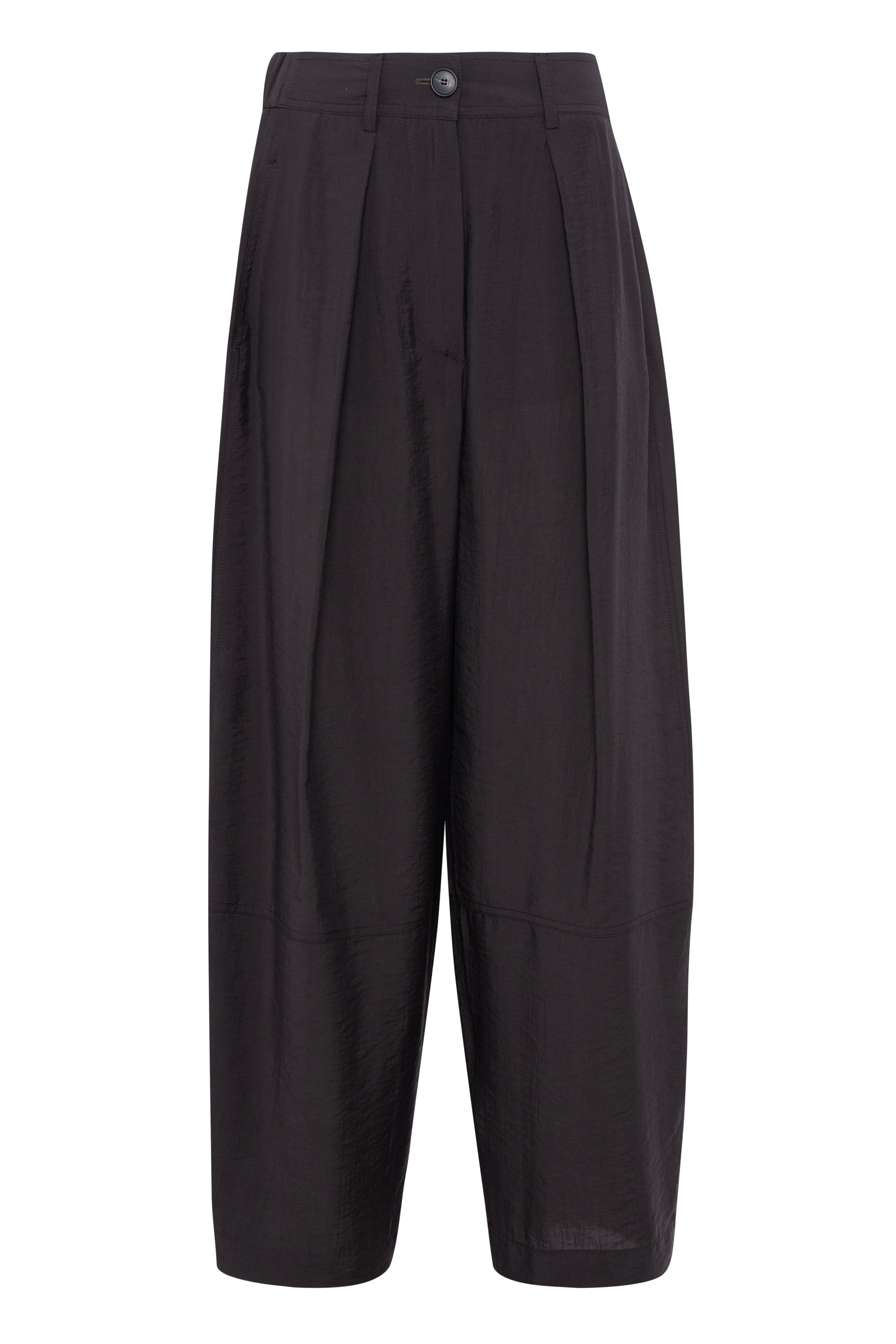 Soft Balloon Trousers In Coffee Tencel