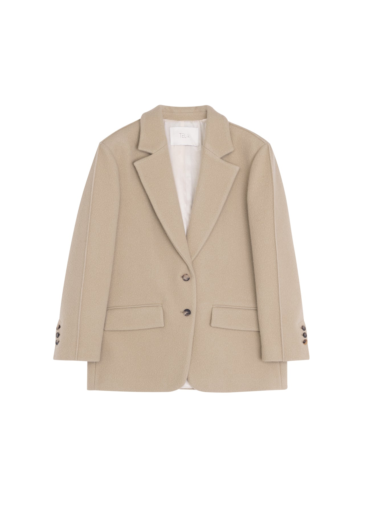 Butter Cream Single-Breasted Blazer