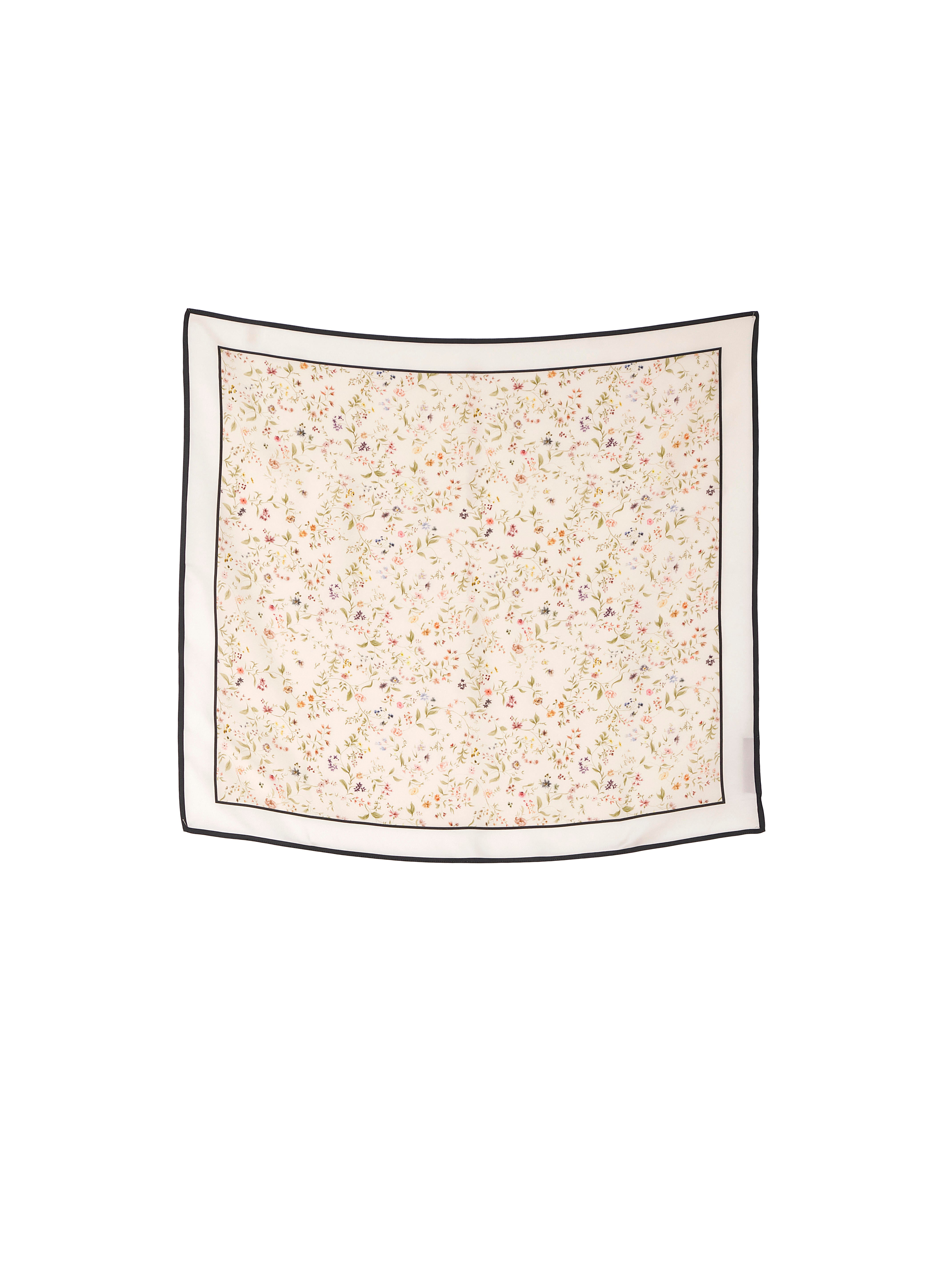 Silk Scarf With Floral Print