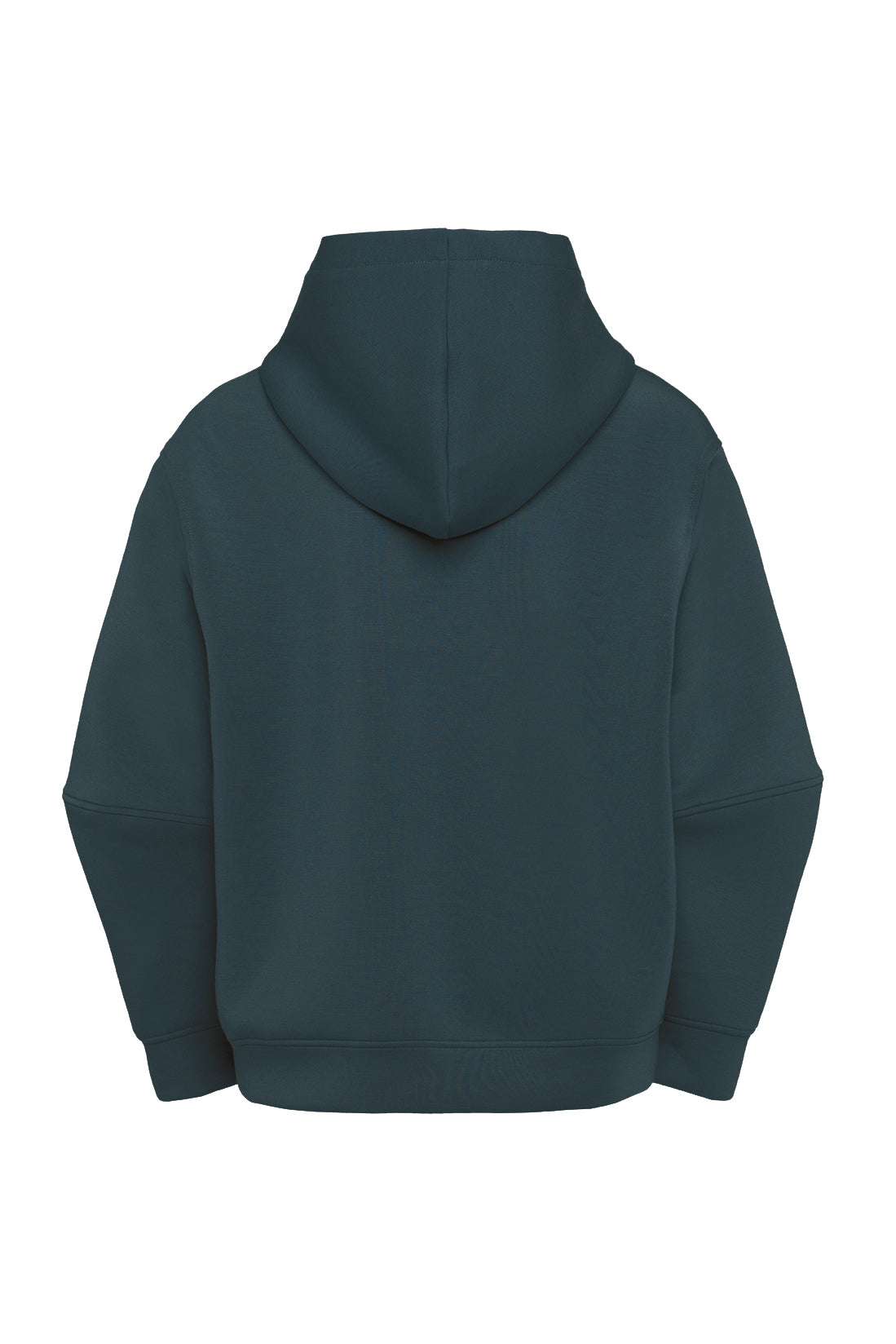 Soft Forest Green Zip-Up Hoodie In Scuba Jersey