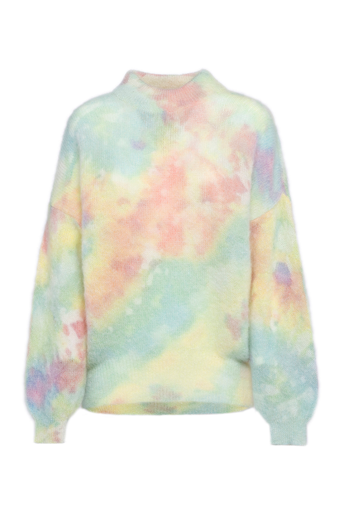 Pastel Tie-Dye Mohair Sweater
