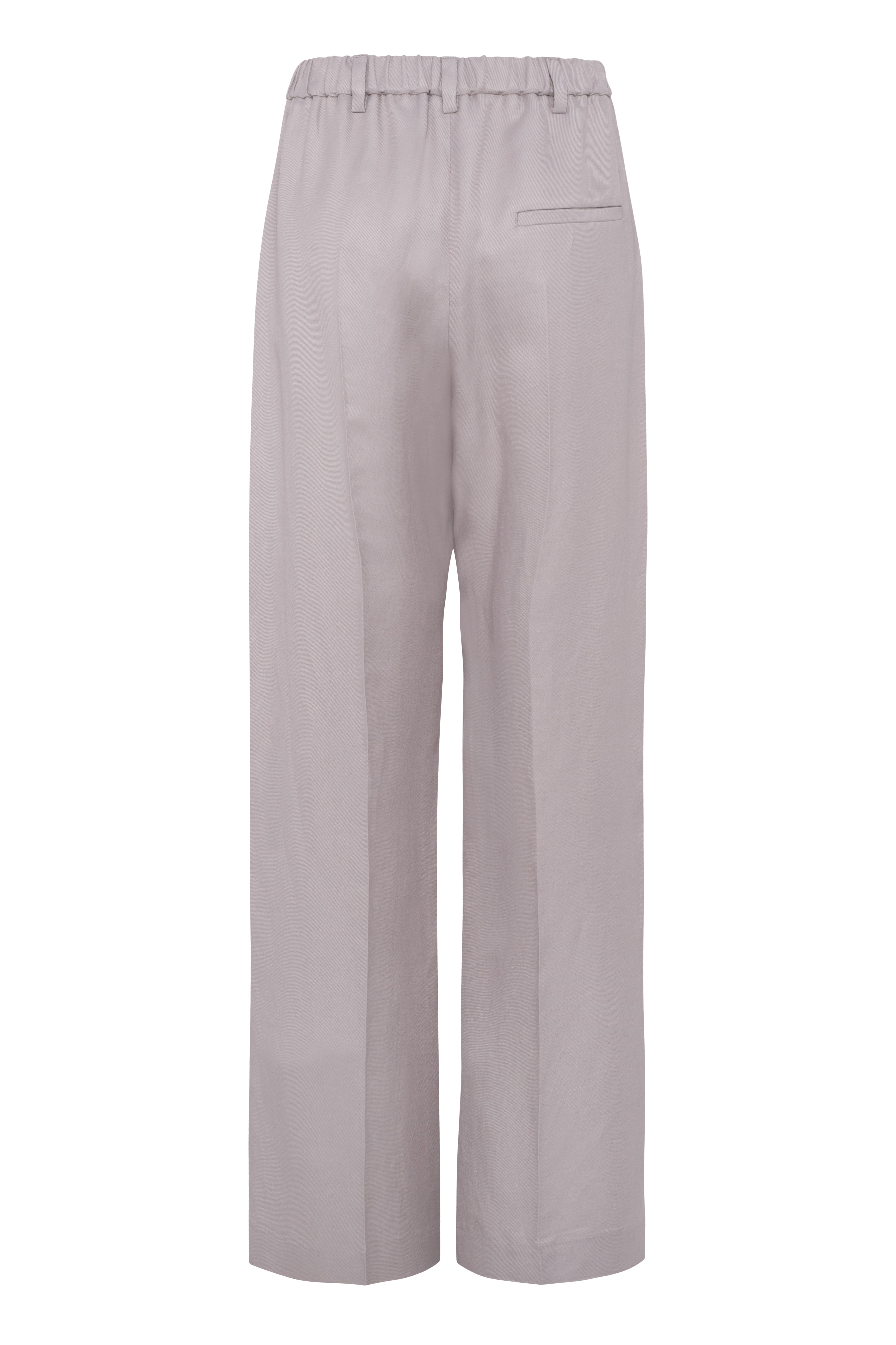 Elegant Straight-Leg Lilac Trousers In City Fluid Viscose