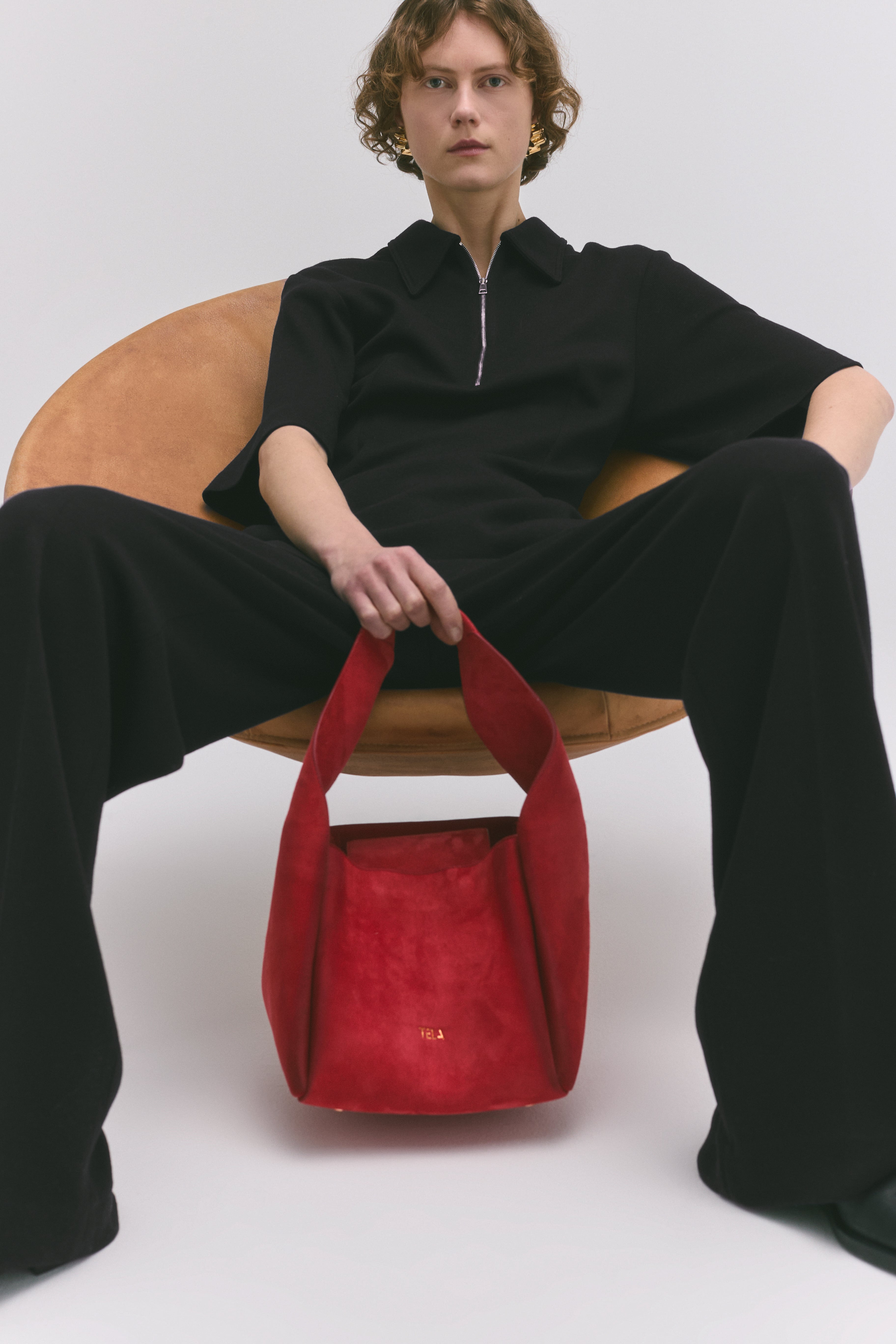 Dark Blue Straight-Leg Trousers In Wool Jersey