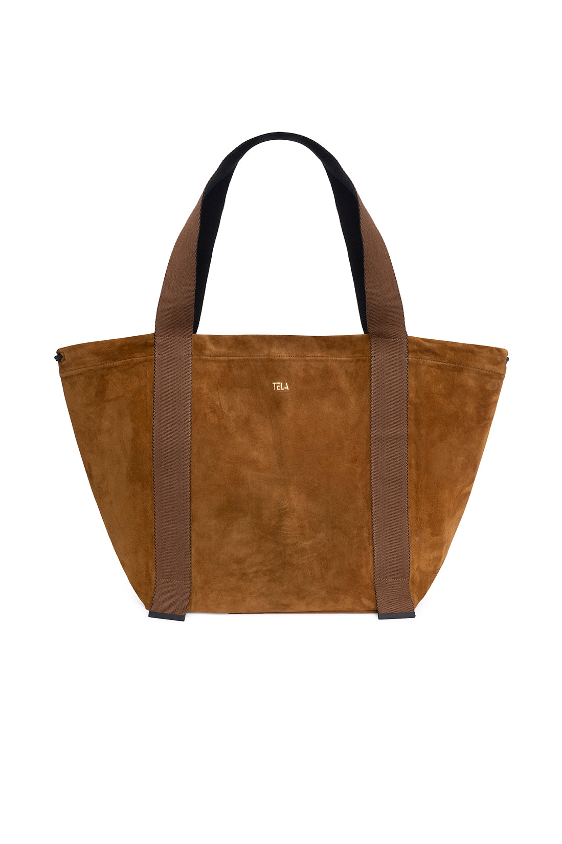 Brown Suede Tote Bag
