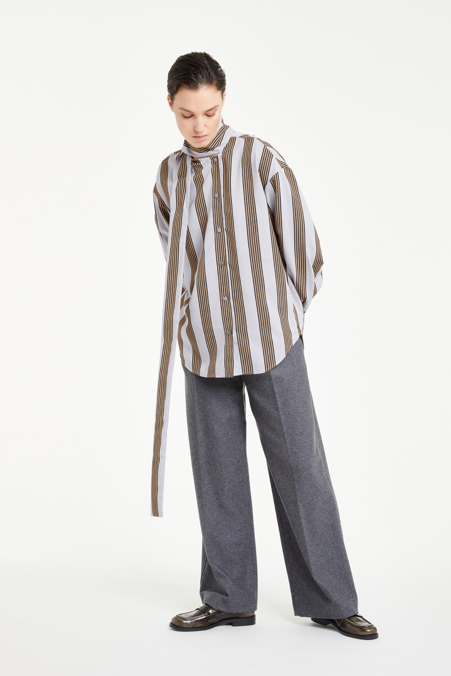 Striped Scarf Shirt