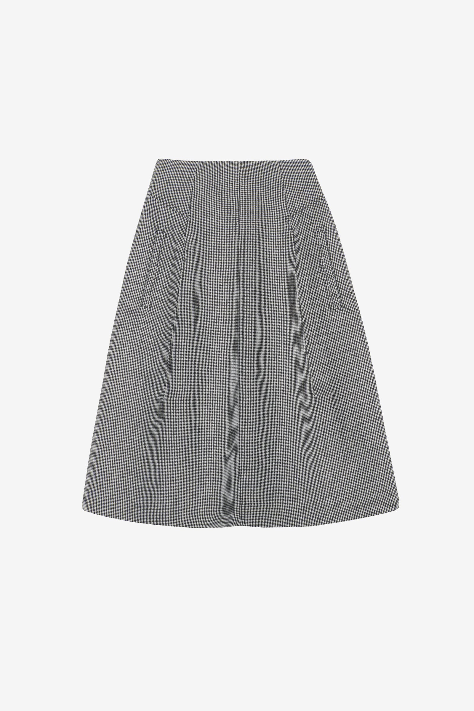 Wide Wool Skirt