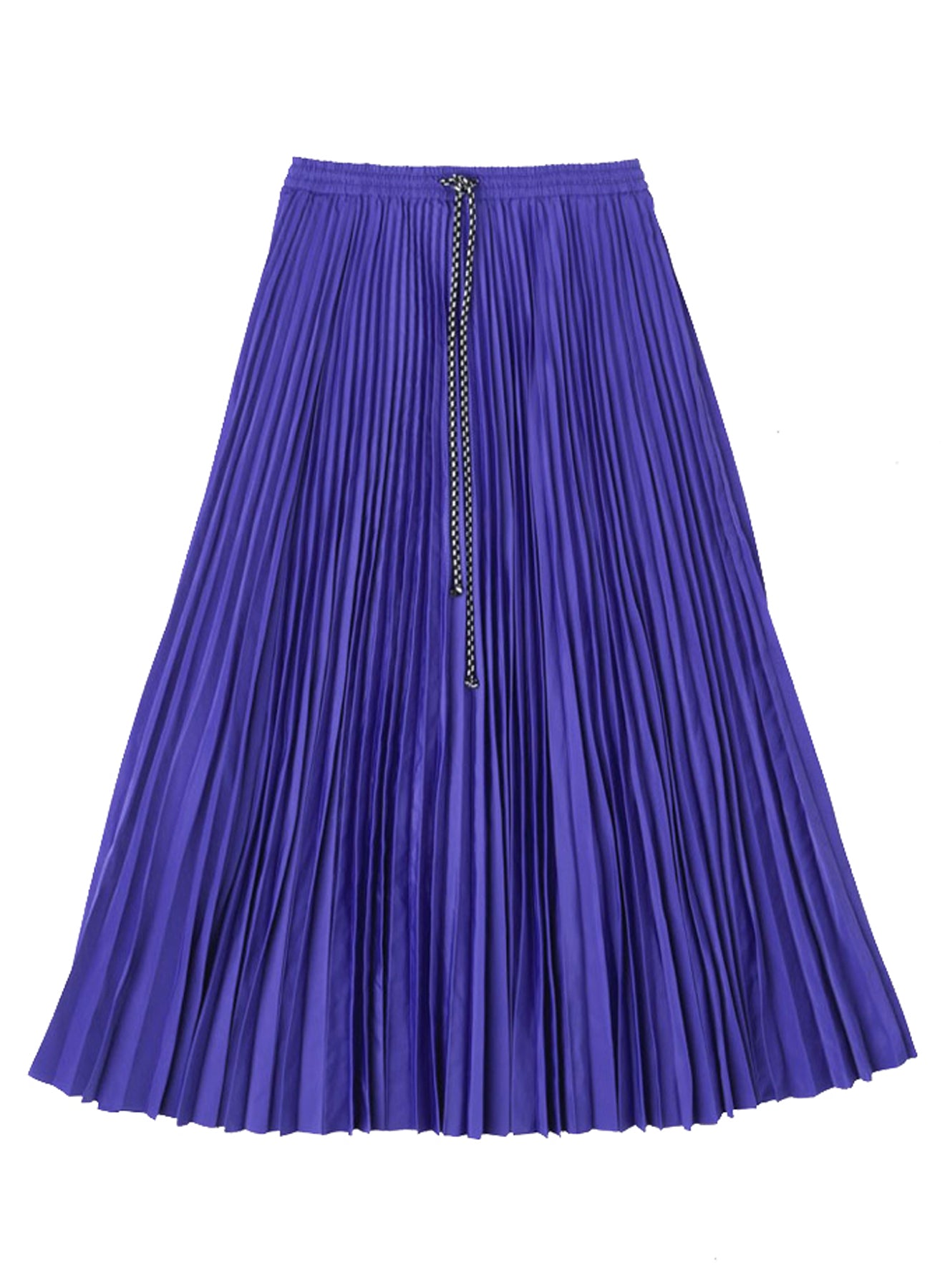Purple Blue Maxi Pleated Skirt