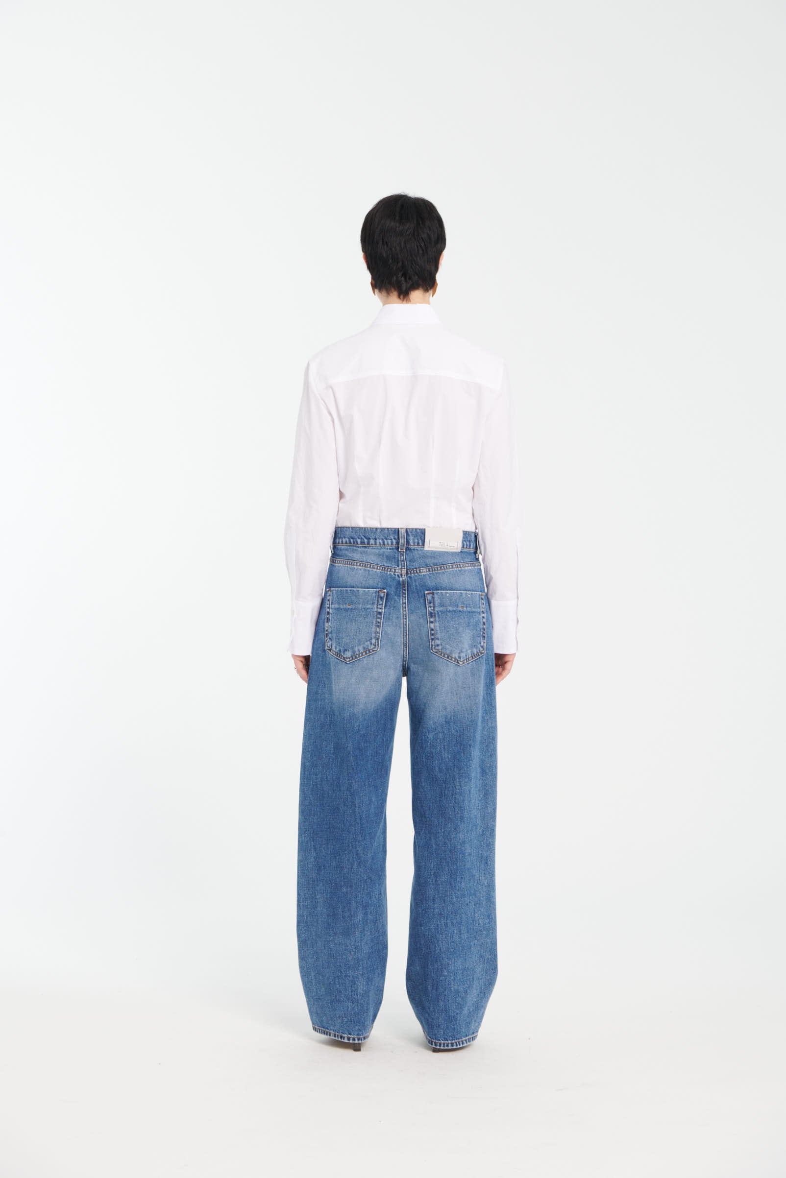 Pantaloni a carota in denim