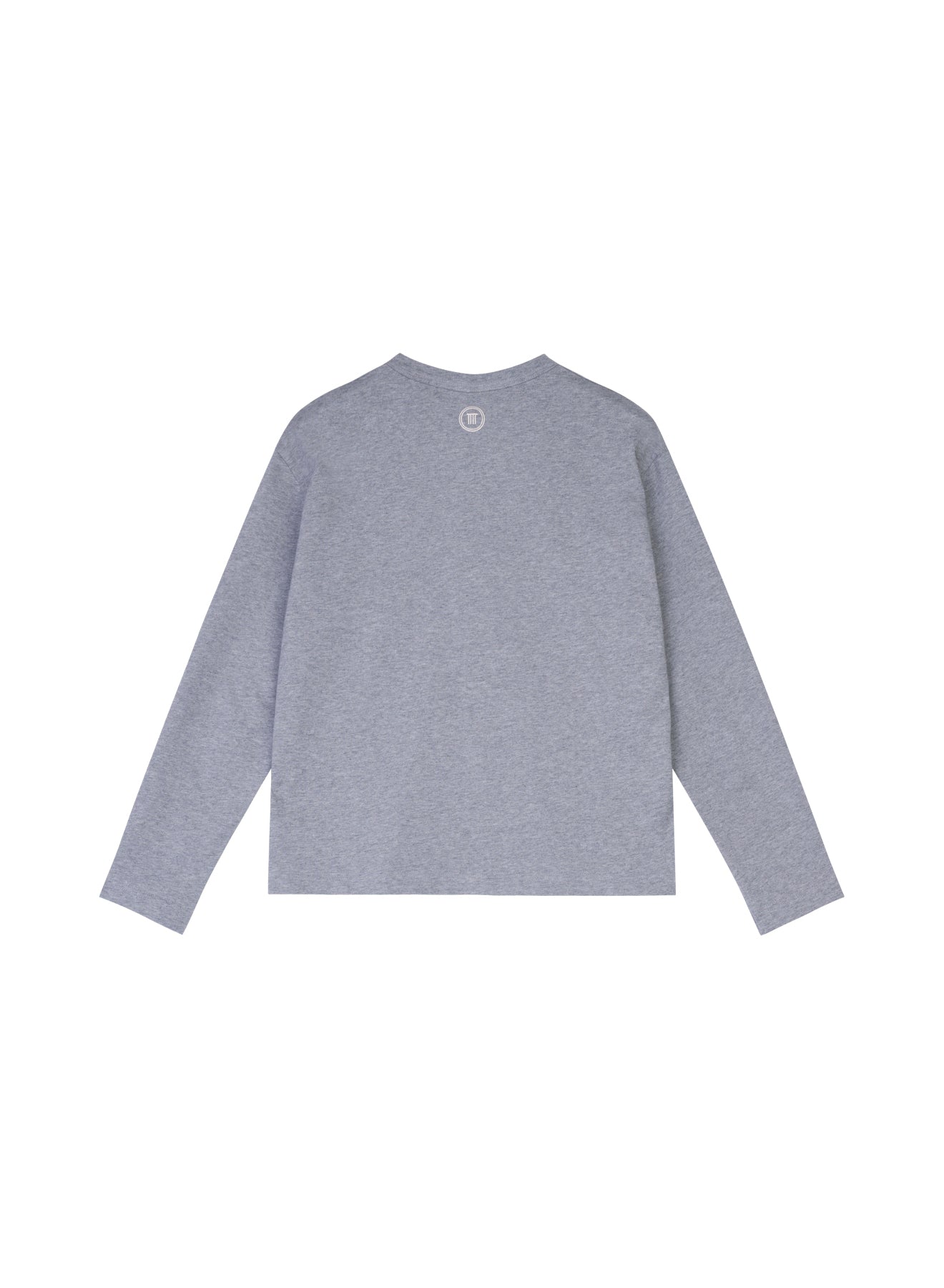 T-shirt a maniche lunghe in jersey di cotone pesante