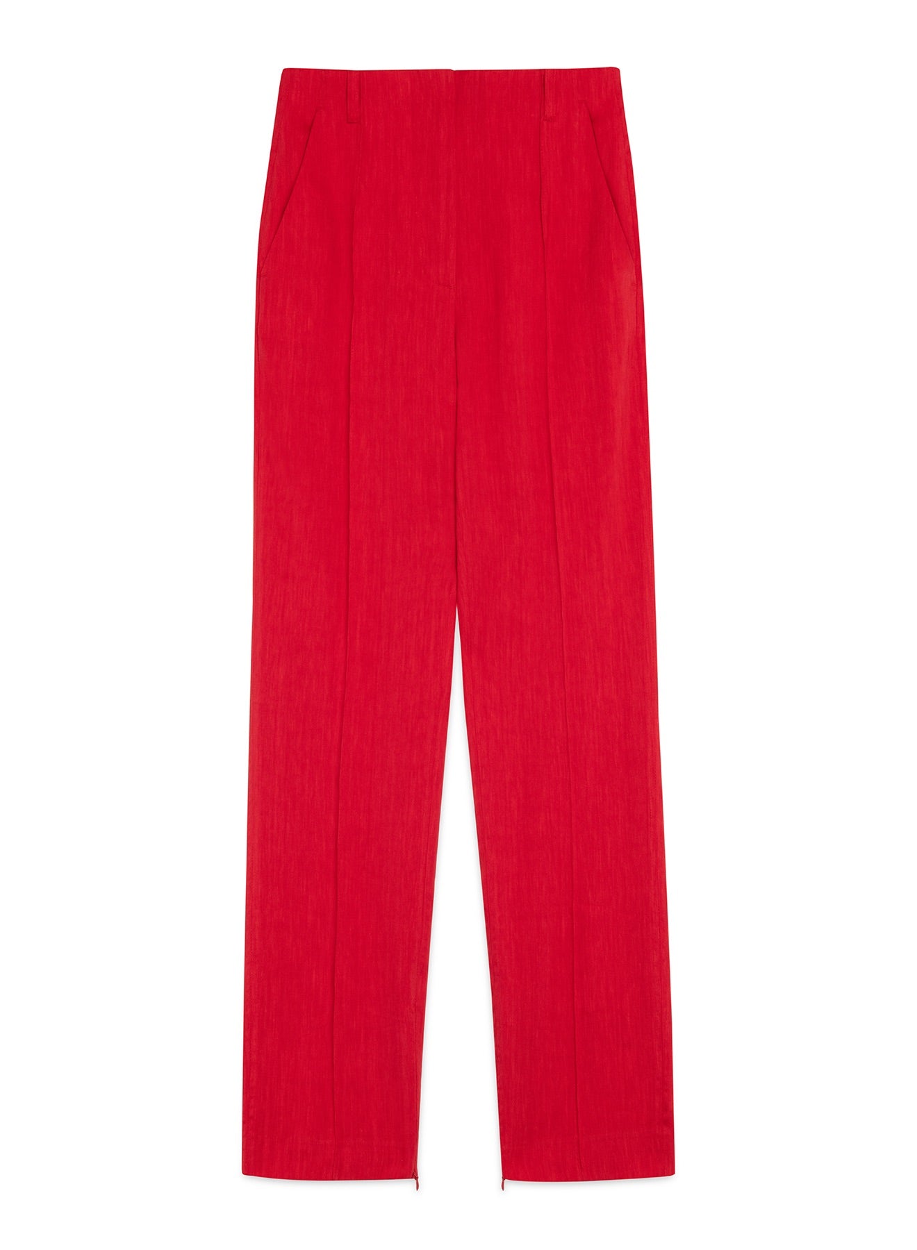 Slim Fit Red Trousers