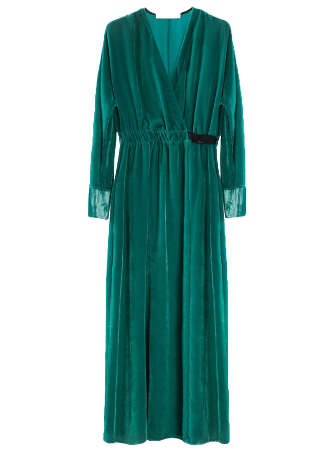 Emerald Green Velvet Dress