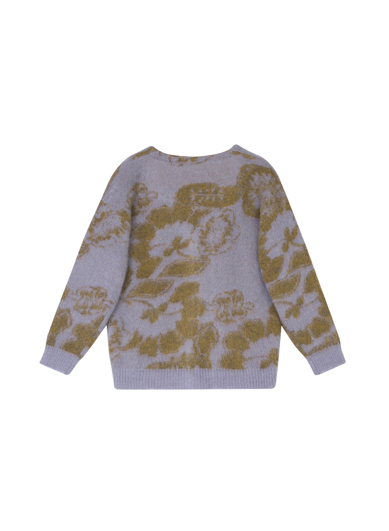 Cardigan in lana con motivo jacquard