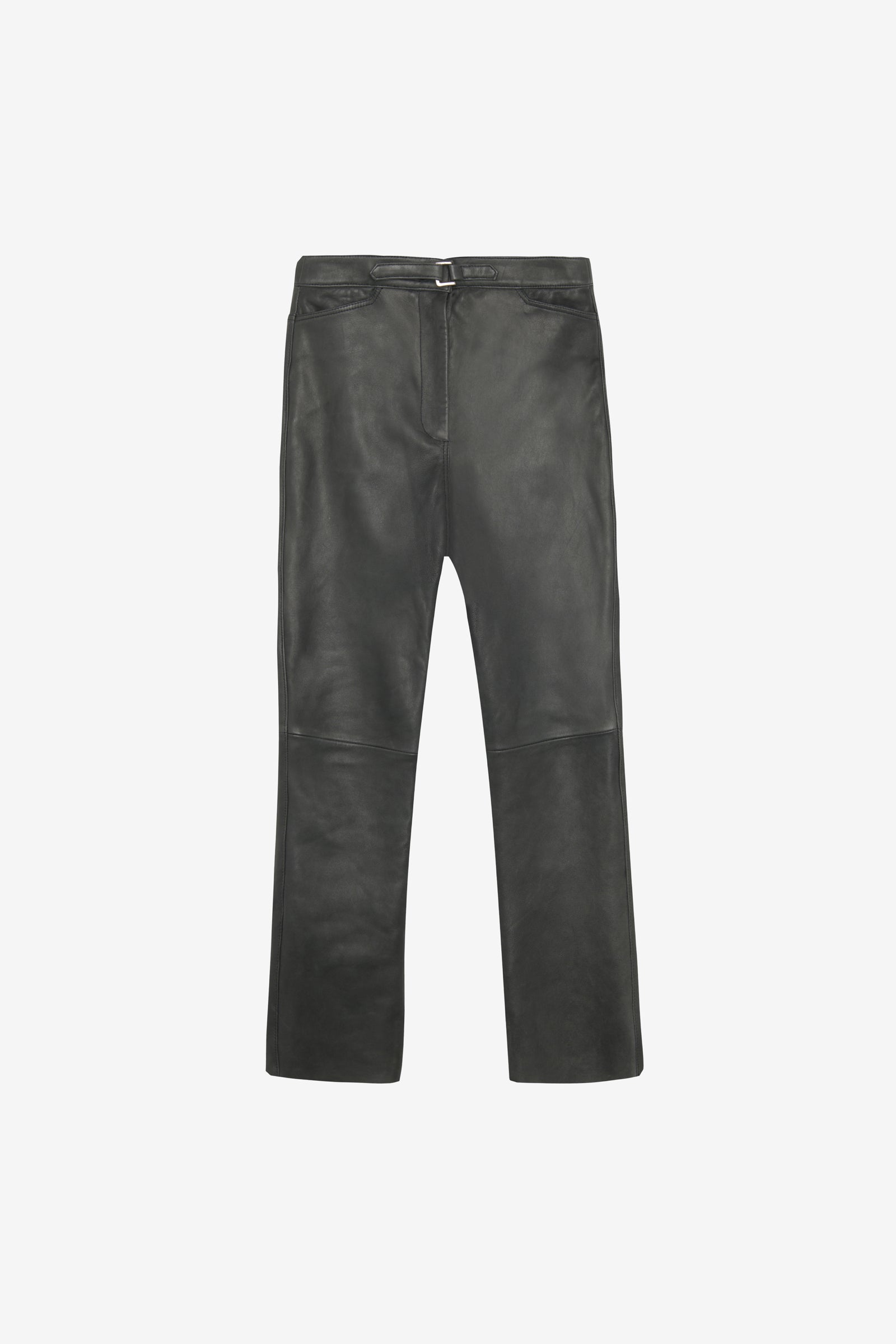 Black Nappa Leather Trousers