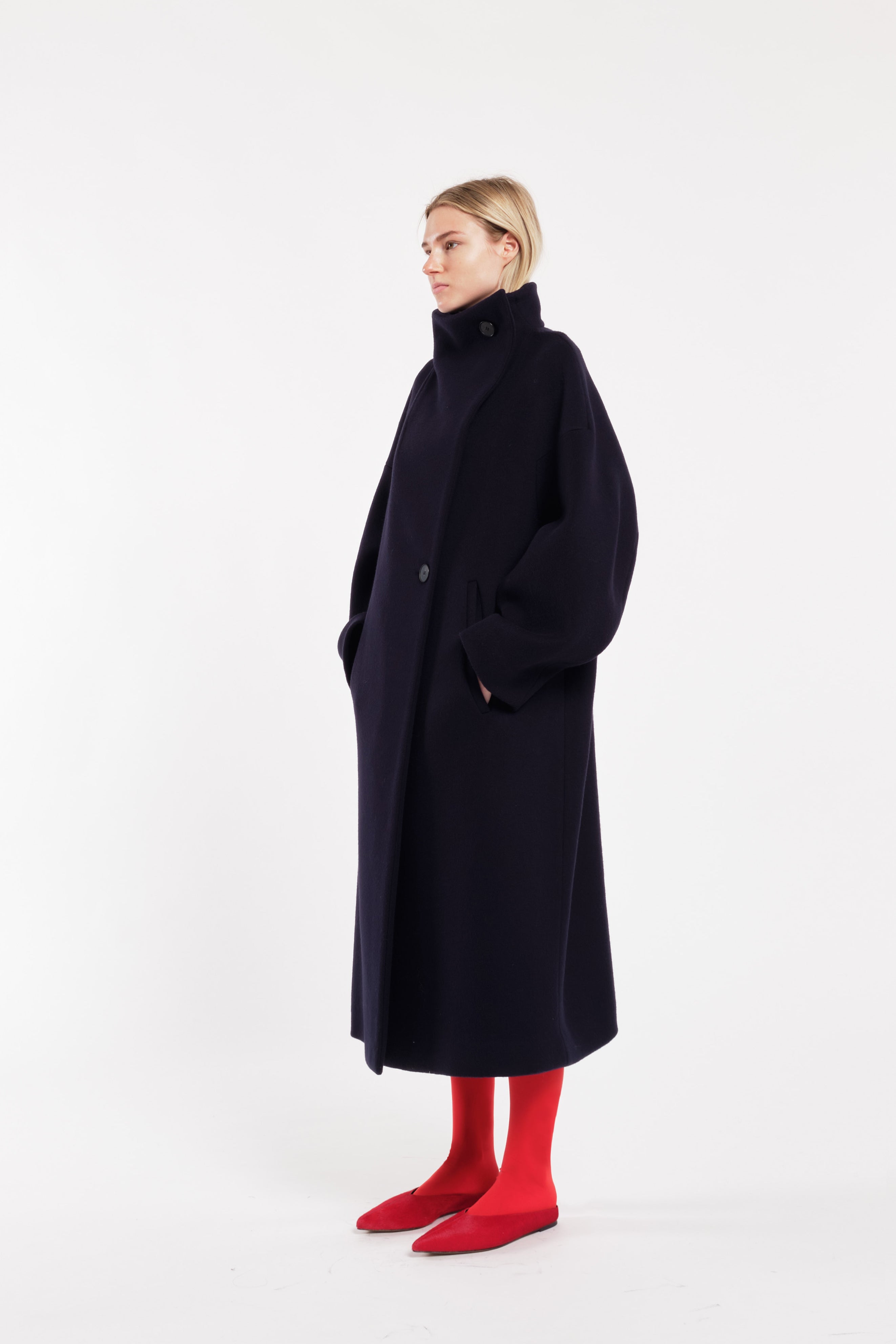 Mules basse in cavallino rosso acceso