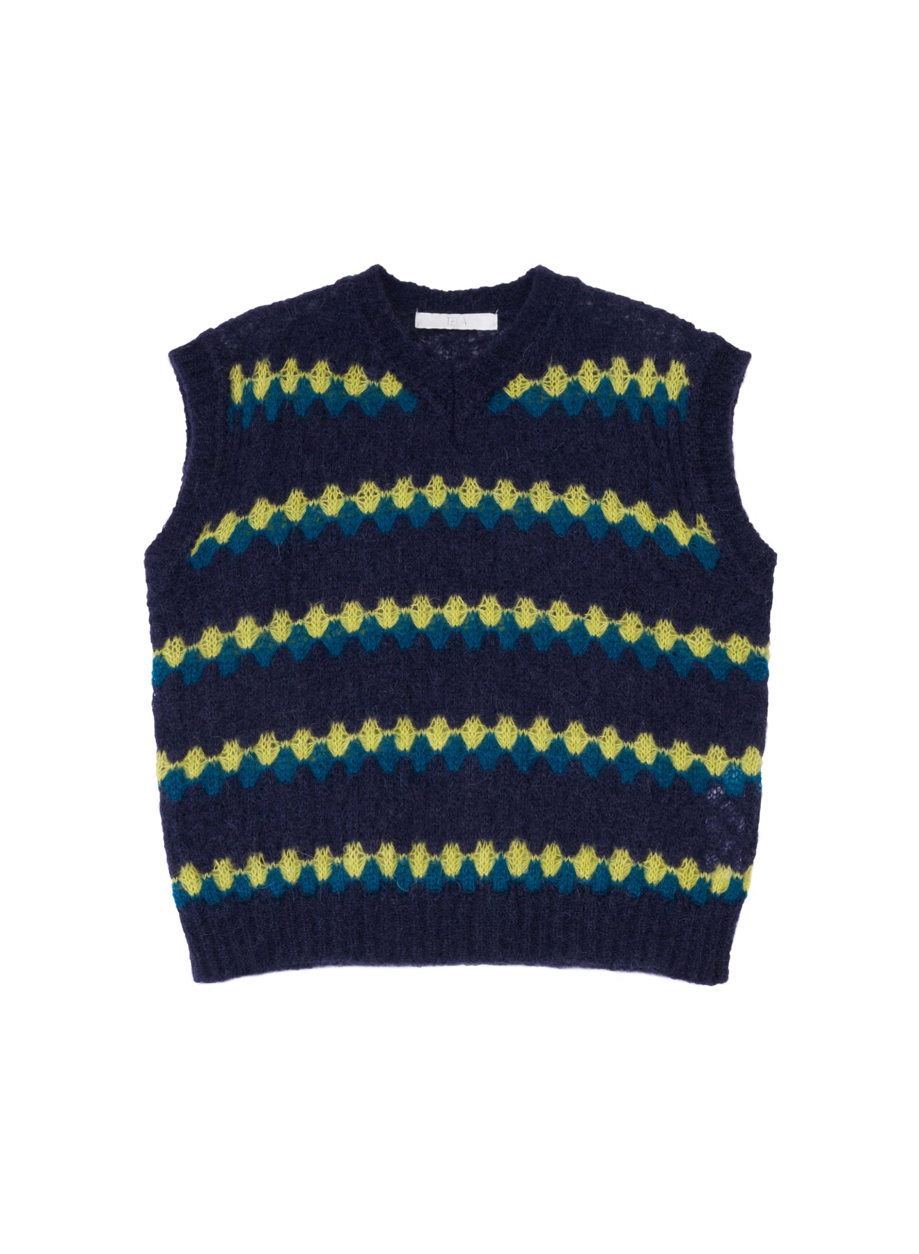 Gilet in lana jacquard