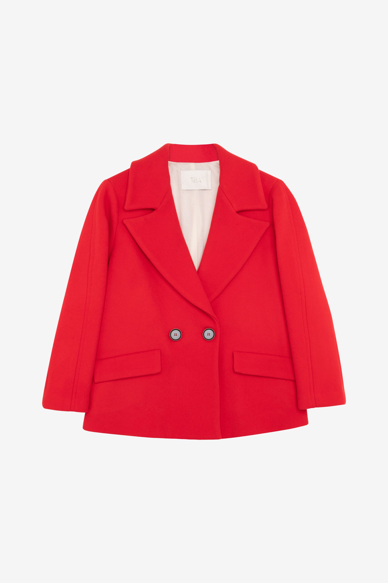 Red Cropped Coat