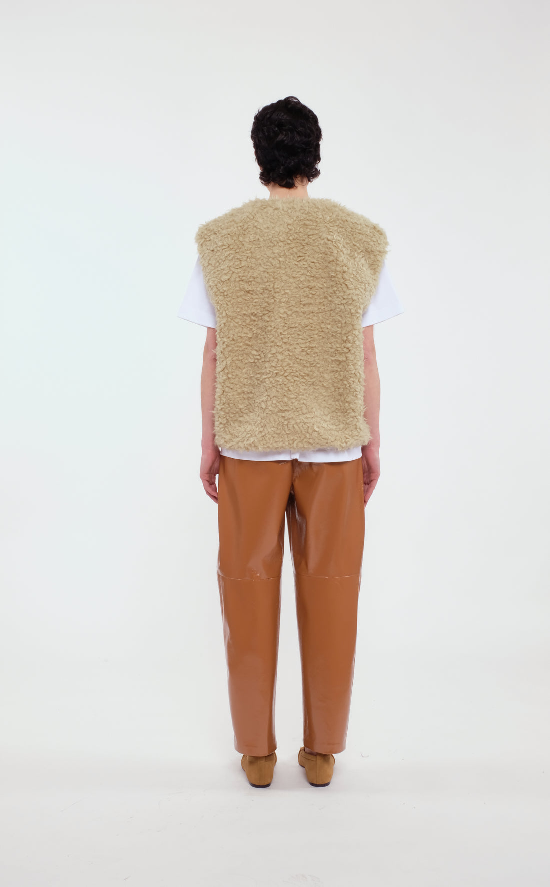 Light Green Faux Fur Vest