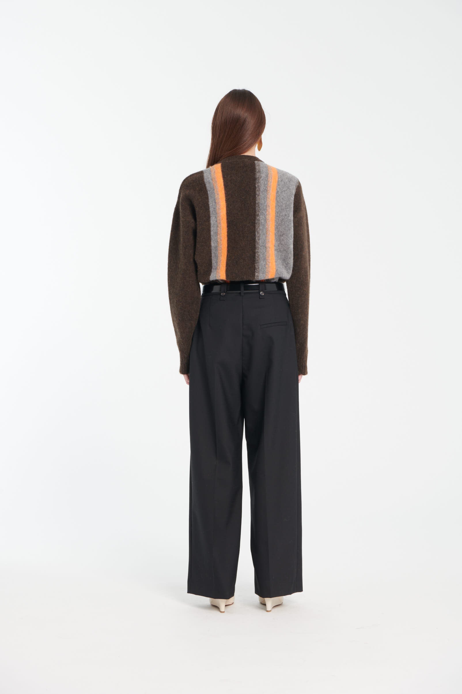 Cardigan elasticizzato in alpaca