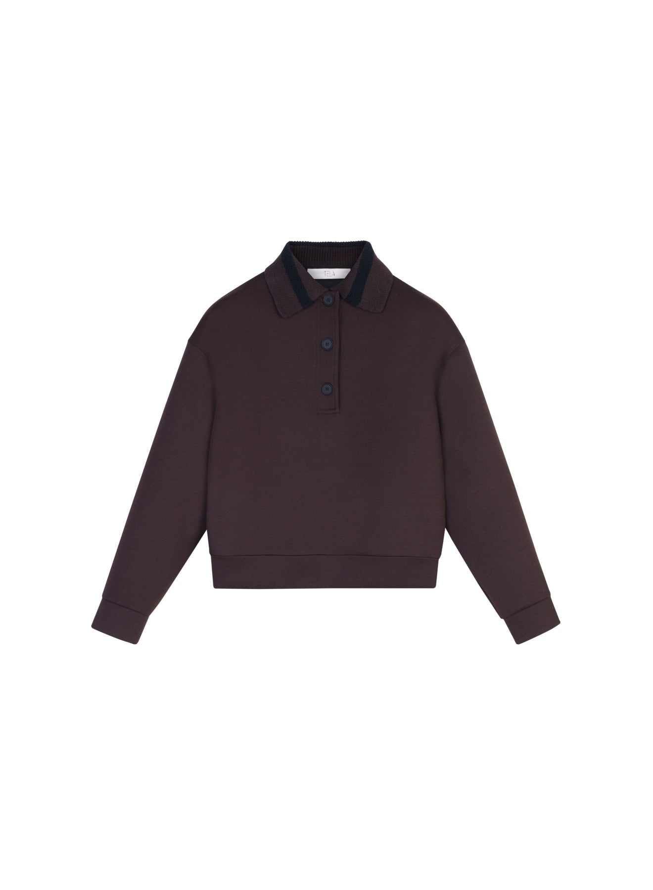 Felpa polo in jersey Scuba