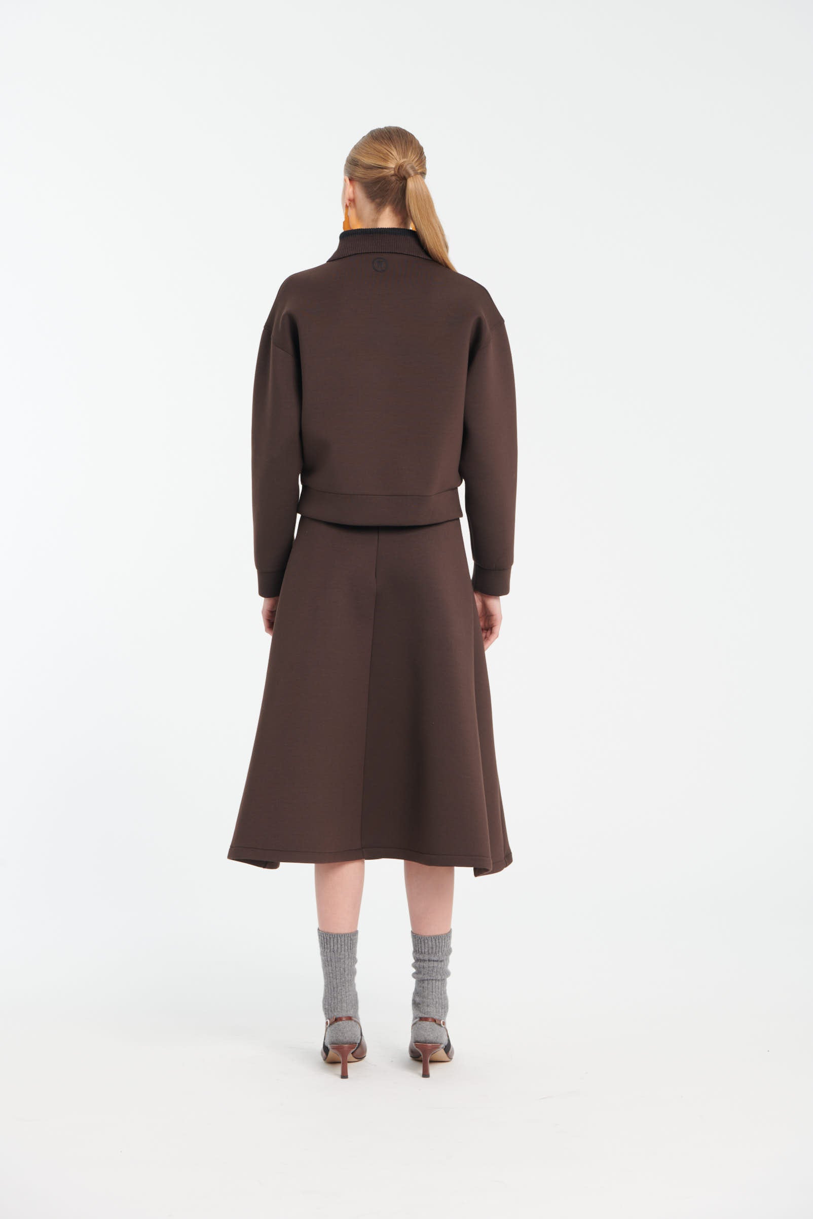 Felpa polo in jersey Scuba