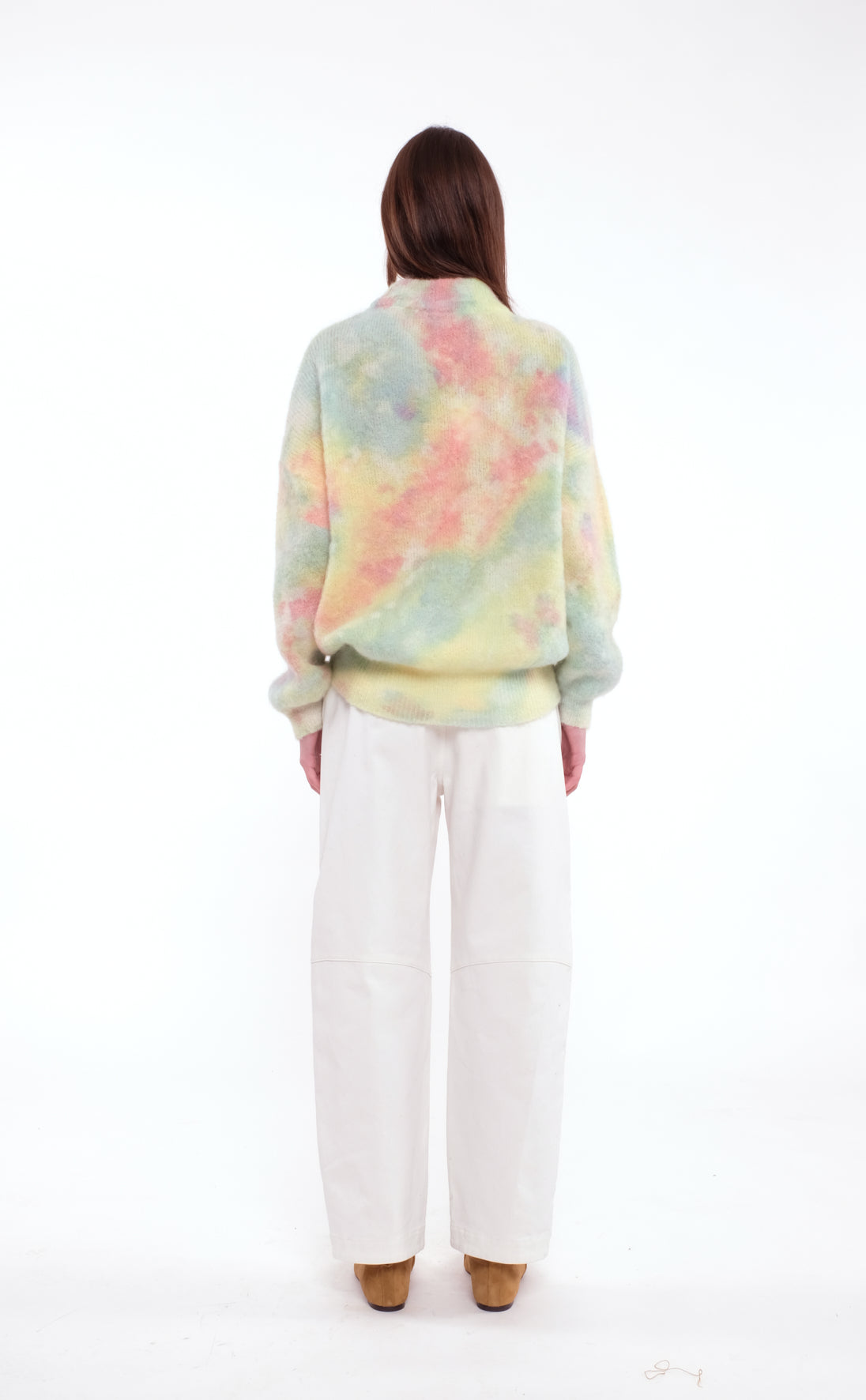 Pastel Tie-Dye Mohair Sweater