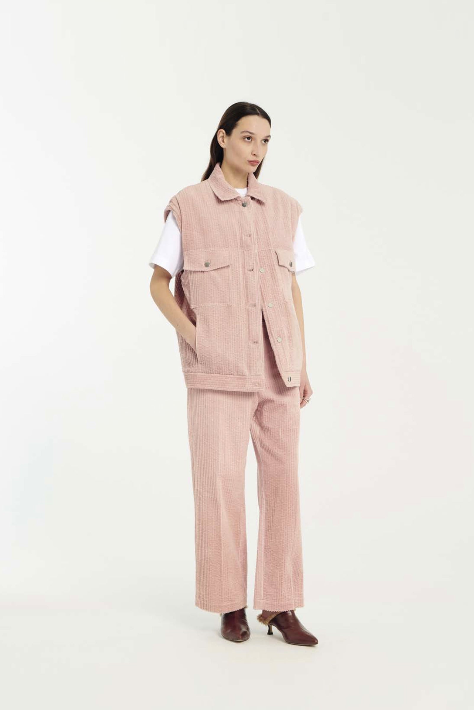 Gilet di velluto a coste