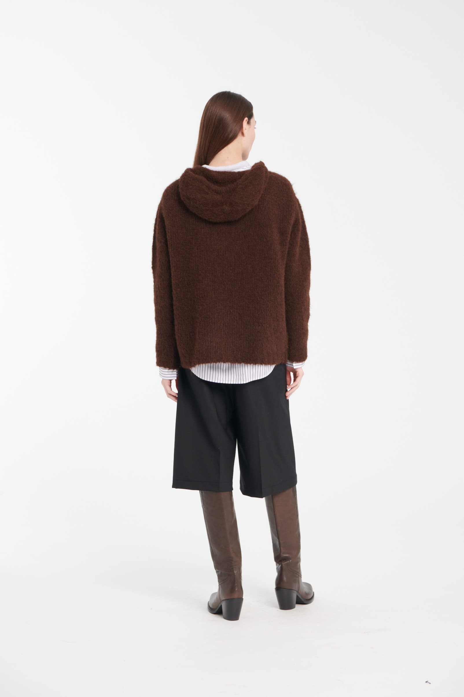 Maglione in alpaca spazzolato